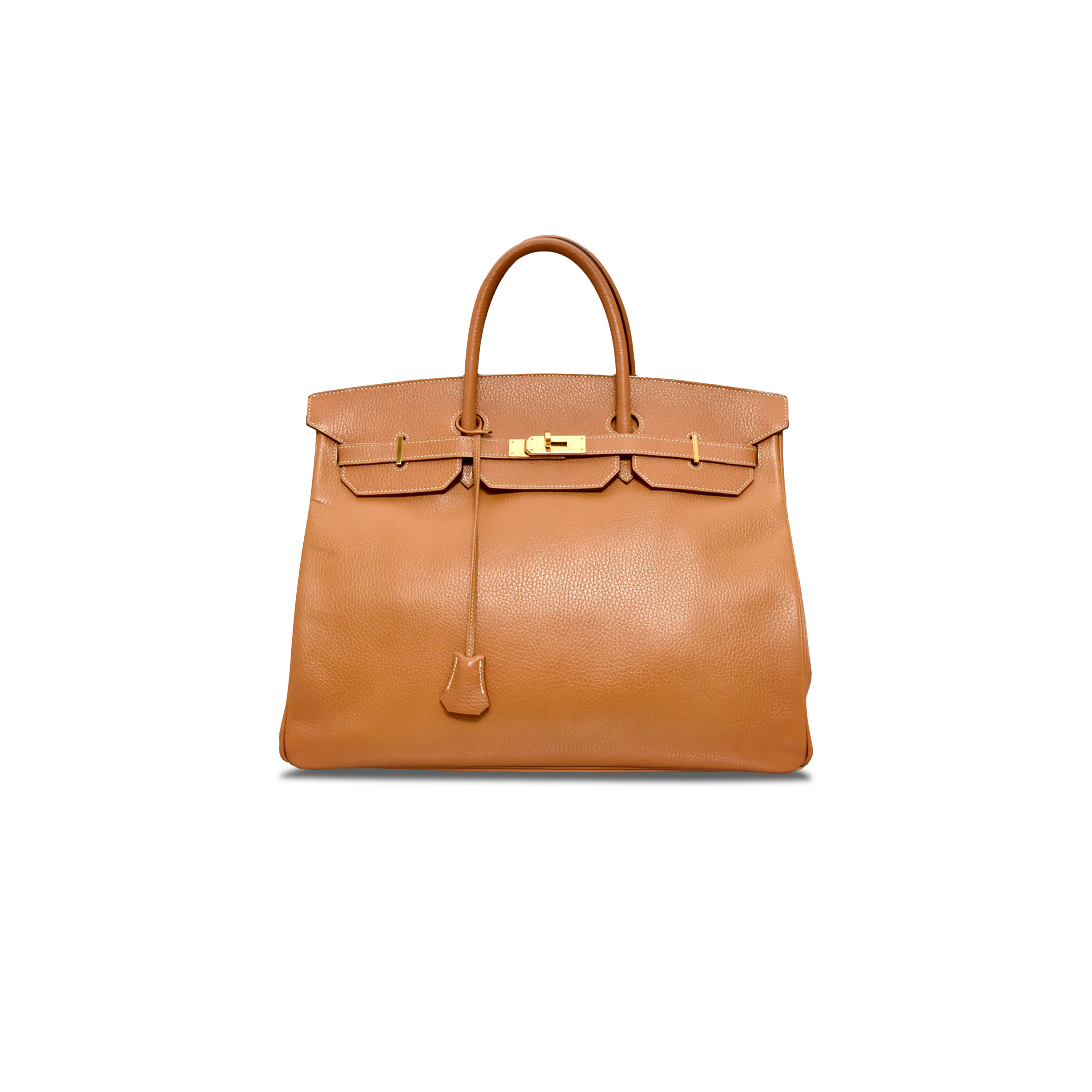 H**mes birkin 40 togo leather golden brown gold buckle h028352ck03 (40*30*21cm)